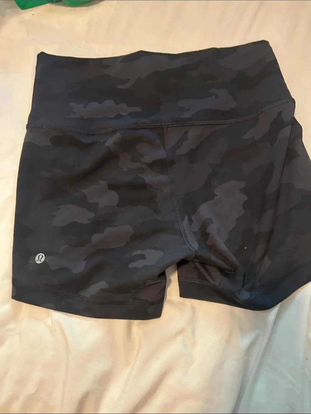 lululemon athletica Black Camo High-Rise Bike Shorts